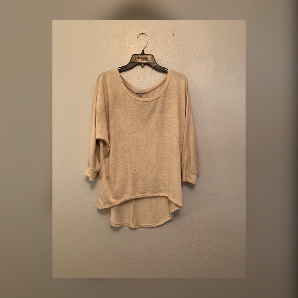 Tan shirt